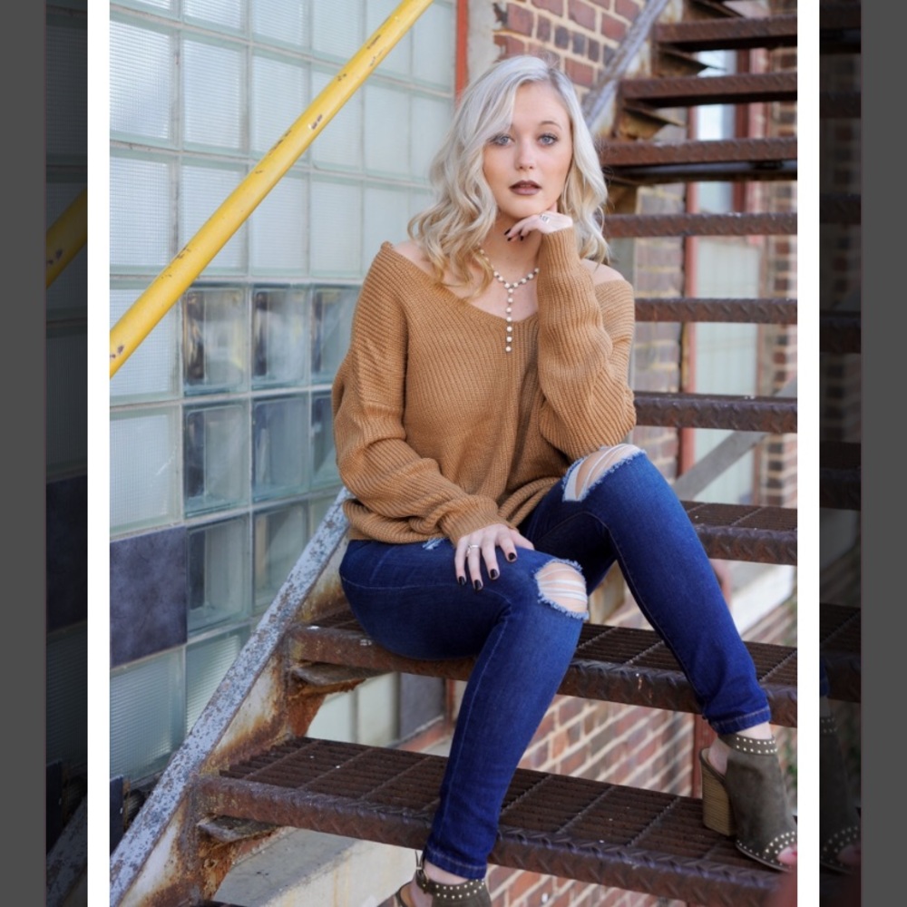 Cozy Twist Back sweater